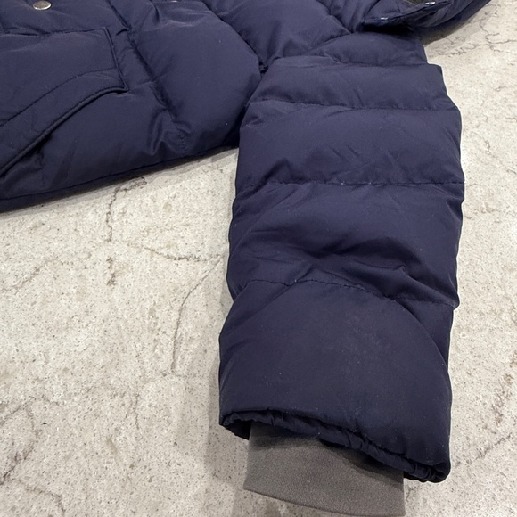 Gap Kids Down Puffer Cold Weather Navy Coat Insulated Fleece Hood Warm Kid S 6-7 - Picture 11 of 15